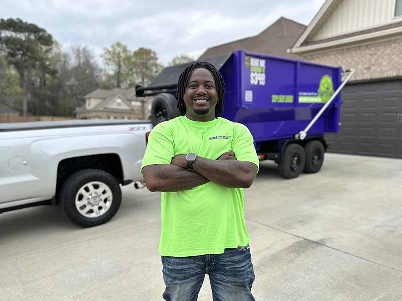 Bama Dumpster Rentals and Junk Removal Expert Posing